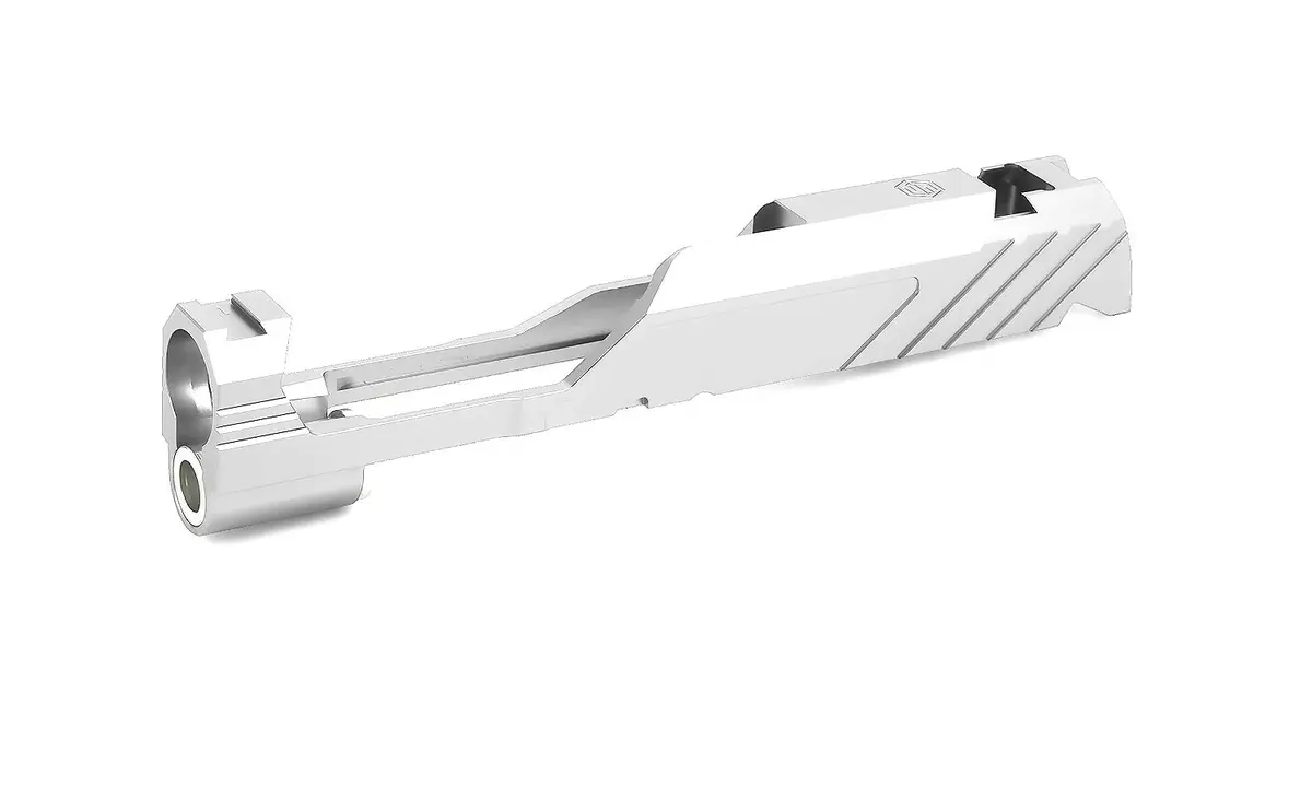 Edge Custom “Mega” Aluminum Standard Slide For Hi-Capa 4.3 #Edge-Sl012-43Sl Silver 1