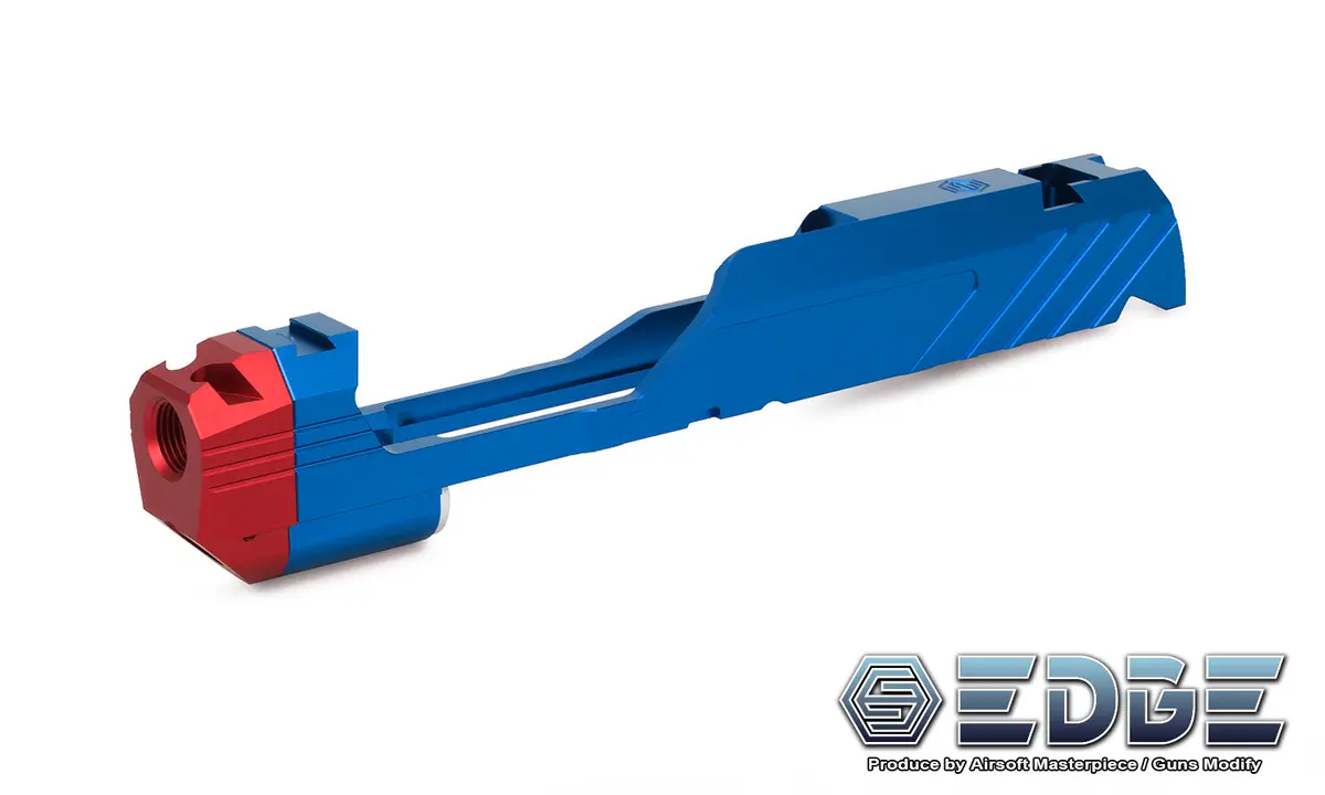 Edge Custom “Mega” Aluminum Standard Slide For Hi-Capa Blue #Edge-Sl013-Bl 1
