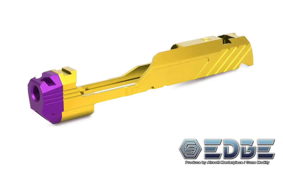 Edge Custom “Mega” Aluminum Standard Slide For Hi-Capa Gold #Edge-Sl013-Gd 1