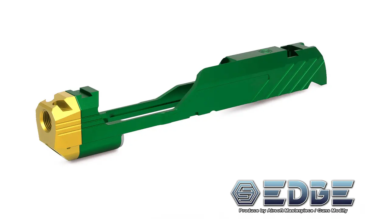 Edge Custom “Mega” Aluminum Standard Slide For Hi-Capa Green #Edge-Sl013-Gn 1