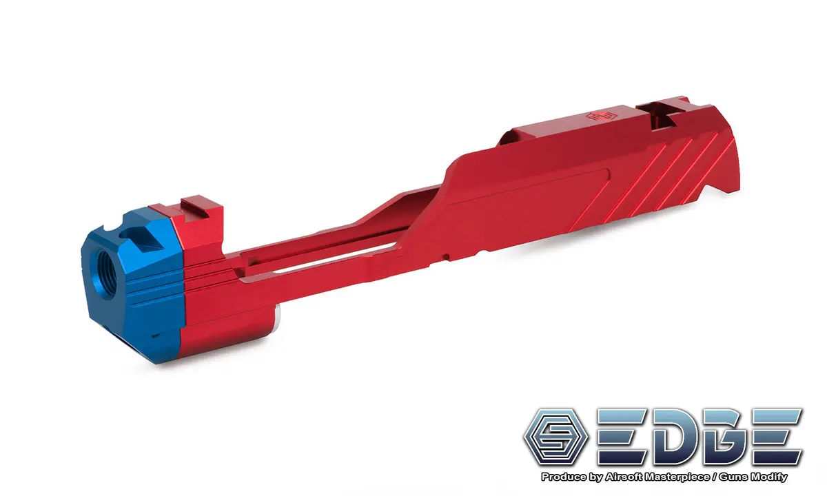 Edge Custom “Mega” Aluminum Standard Slide For Hi-Capa Red #Edge-Sl013-Rd 1