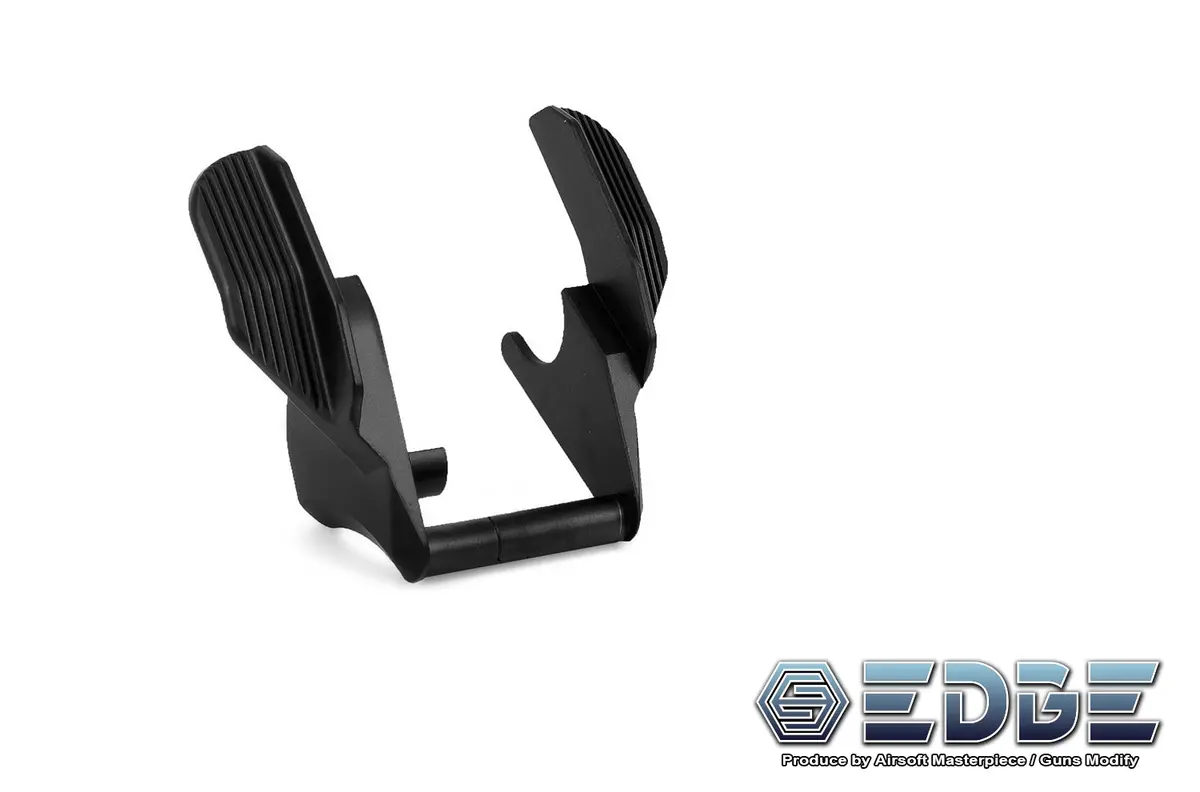Edge Custom “Albatross” Stainless Steel Ambi Thumb Safeties For Hi-Capa - Matt Black 1