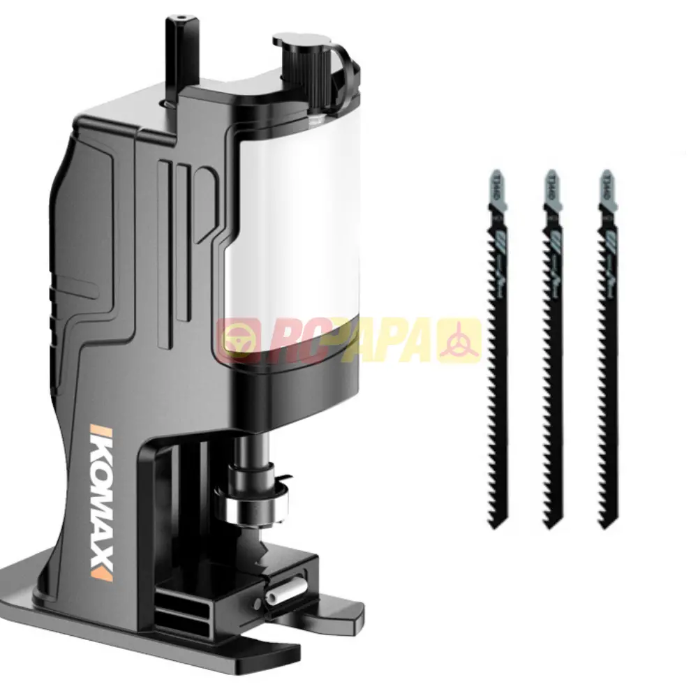 Komax Portable Electric Drill Modified To Saw Jigsaw Adapter Tools With 3 Blades 1