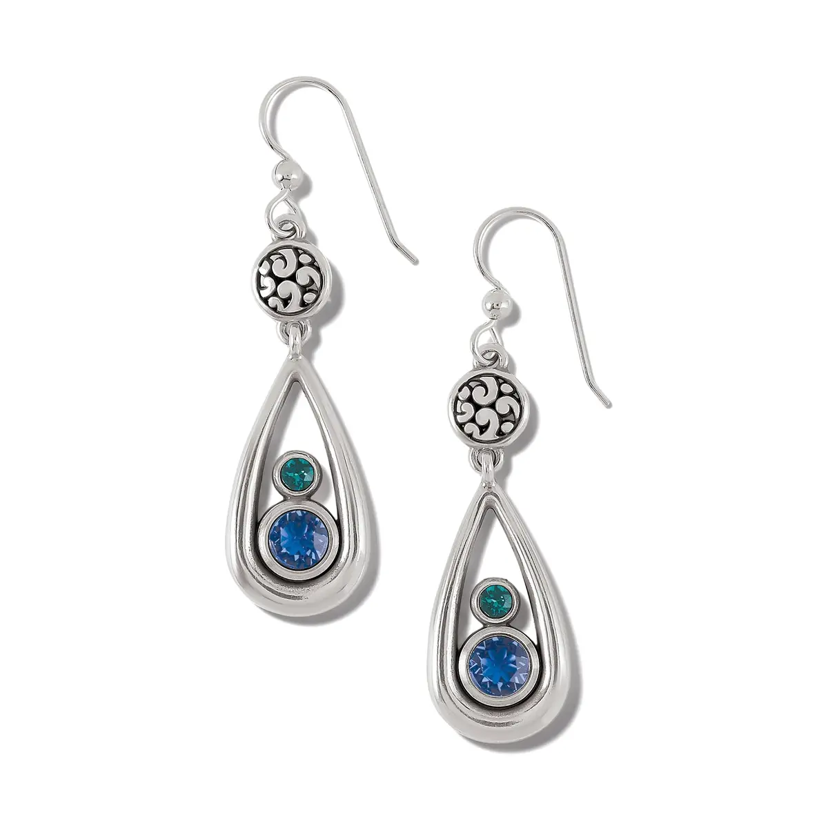 Elora Gems Teardop French Wire Earrings 1