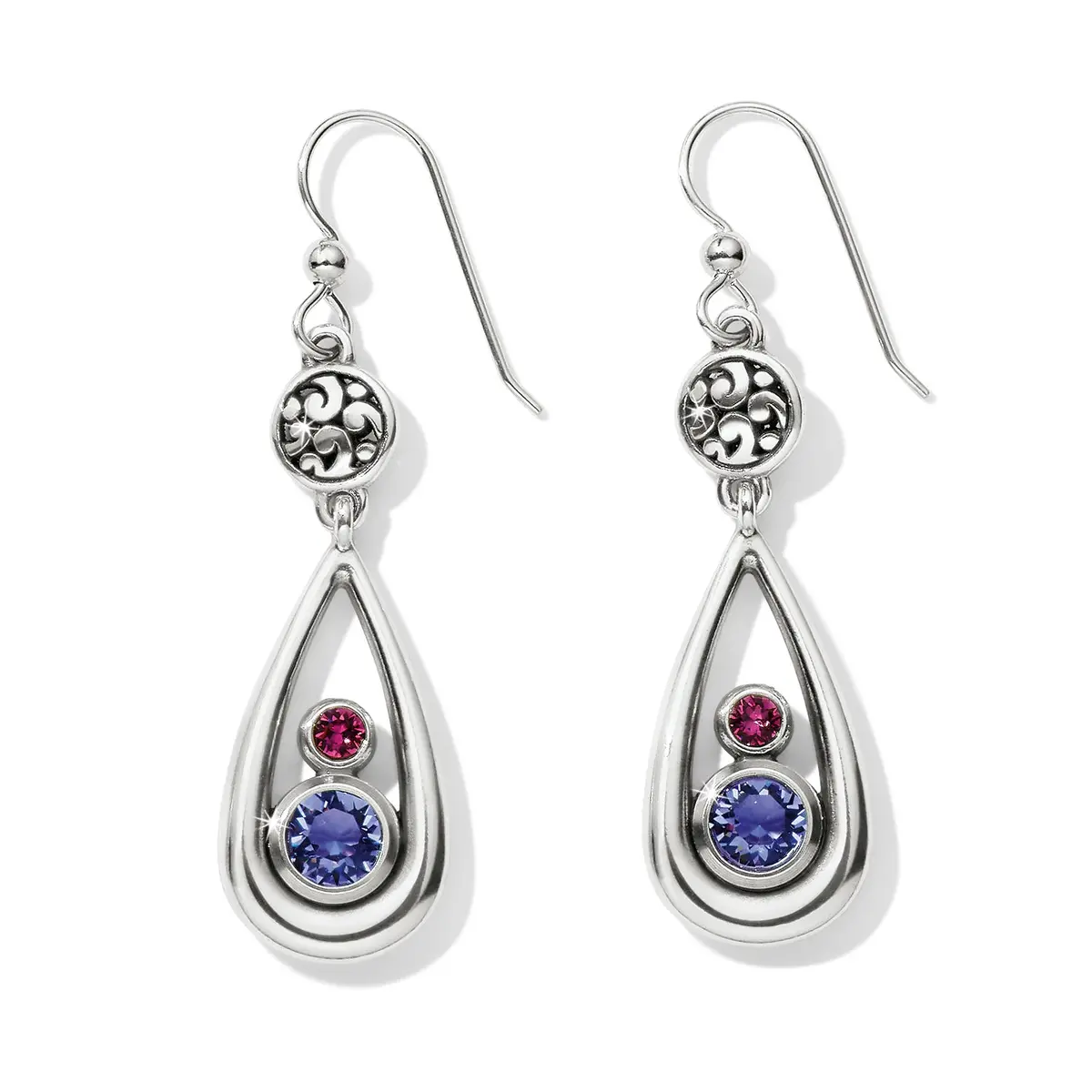 Elora Gems Teardop French Wire Earrings 1