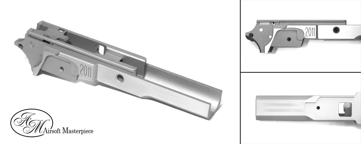 Airsoft Masterpiece Aluminum Frame – 2011 3.9″ #F-St39ds-Sv - Silver 1