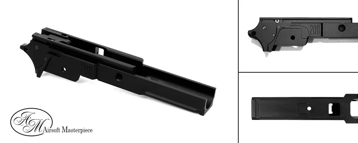 Airsoft Masterpiece Aluminum Frame - 2011 3.9 With Tactical Rail - Black 1