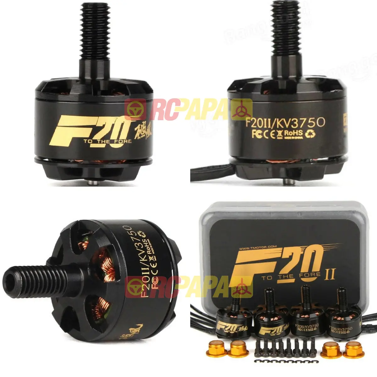 T-Motor F20 Ii 1408 3750Kv 2-4S Brushless Motor For Fpv Race (4Pc Set) 1
