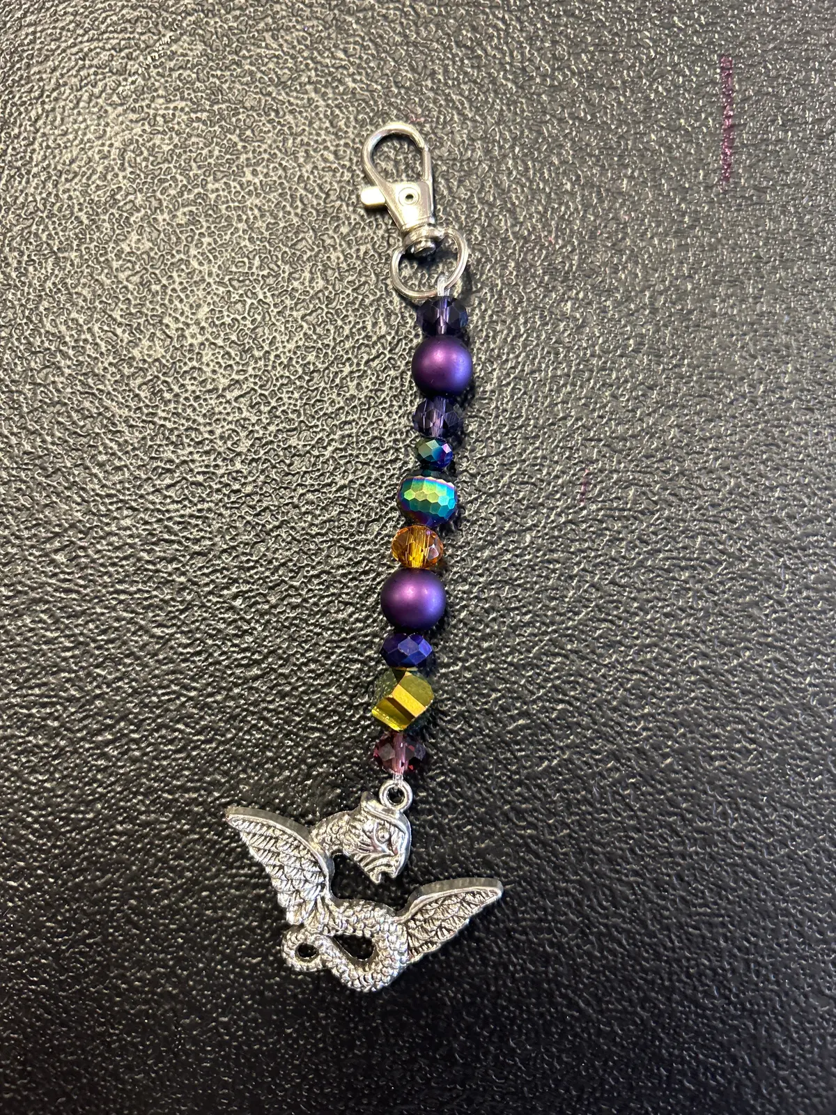 Purple Dragon Scissor Fob 1