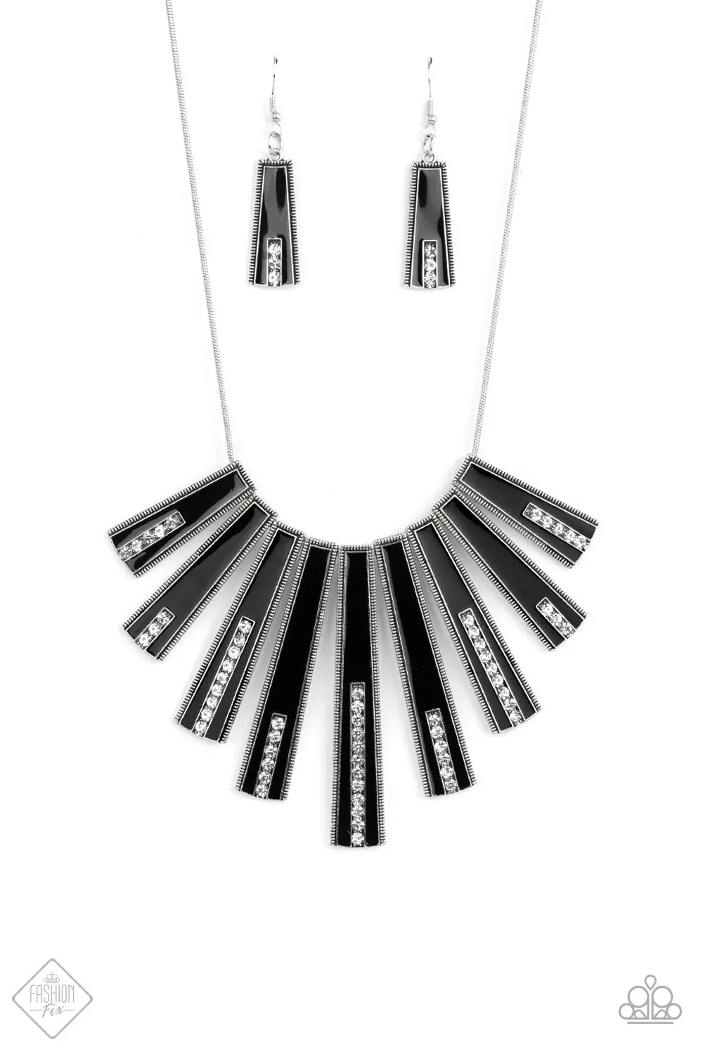 Paparazzi Fan-Tastically Deco - Black 1
