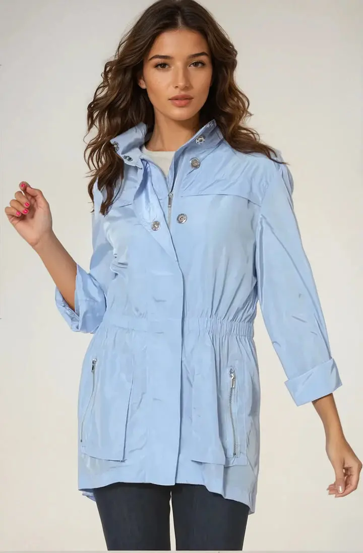 Tess Anorak Jacket | Light Blue 1