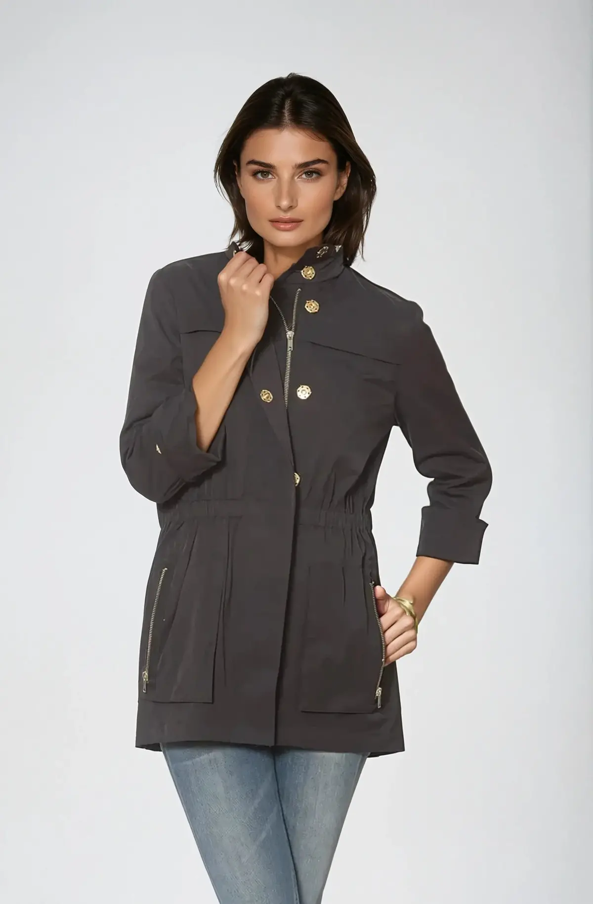 Anna Jacket | Charcoal 1