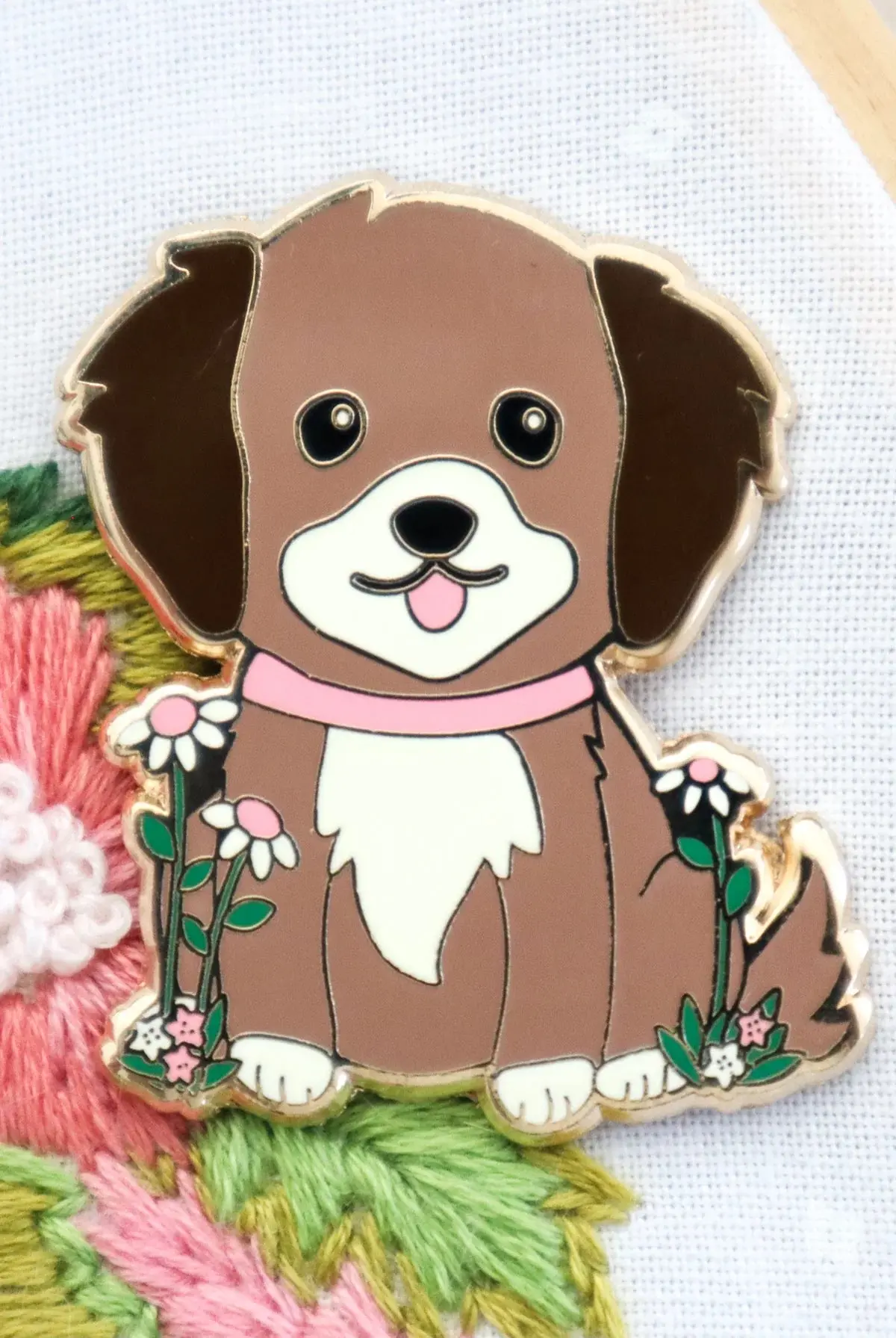 Daisy Puppy Needle Minder 1