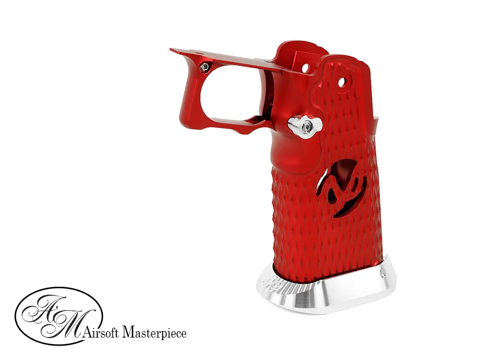 Airsoft Masterpiece Aluminum Grip For Hi-Capa Type 8 -Red (Infinity Hollow) #G-08-R 1