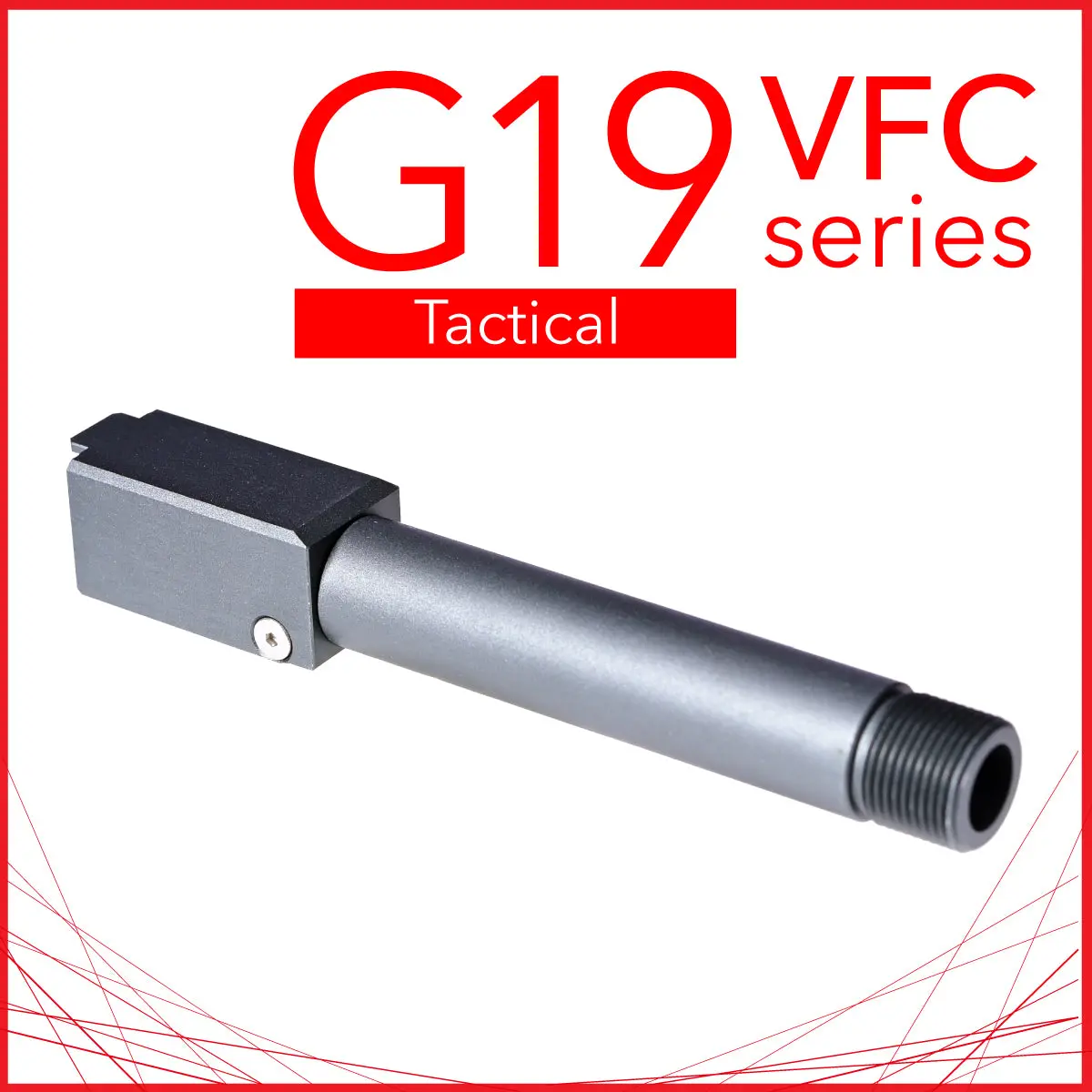 Unicorn – G19 Fixed Notdrop Threaded Outer Barrel Tactics For Vfc/Umarex Glock G19 G45 Gbb 1
