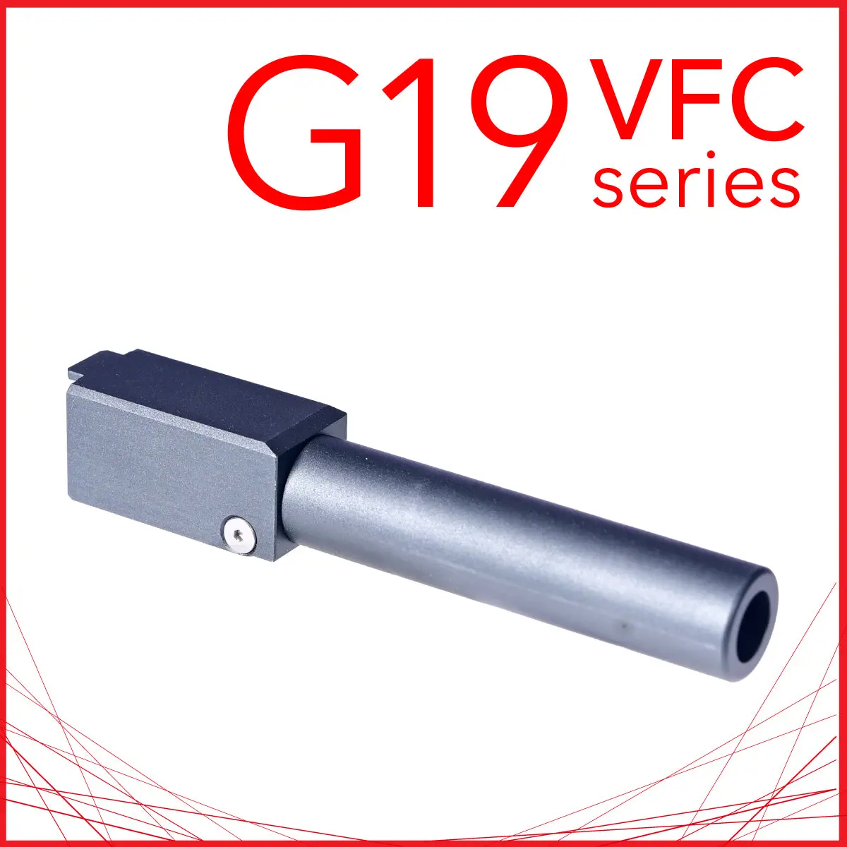 Unicorn G19 Fixed Notdrop Outer Barrel For Vfc/Umarex Glock G19 G45 Gbb 1