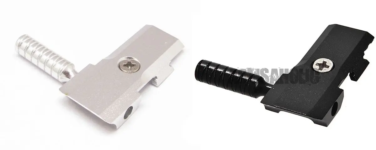 5Ku Round Cocking Handle For Marui Hi-Capa (Black/Silver) #Gb-283 1