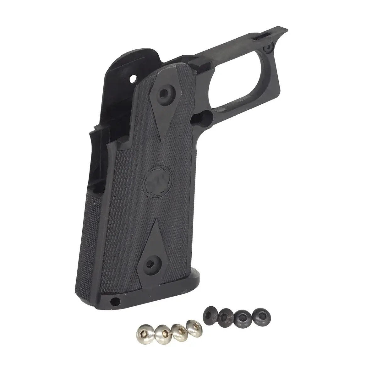 5Ku Sti Style Nylon Polymer Grip For Marui Hi-Capa Gbb Pistol - Black #5Ku-Gb-470 1