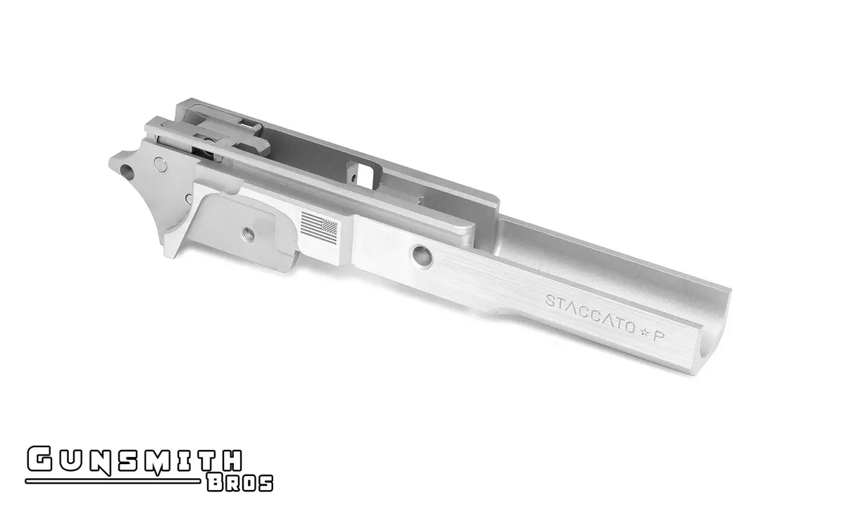 Gunsmith Bros Staccato 3.9 Aluminum Frame For Hi-Capa - Silver #Gb-F-Stac39-Sv 1