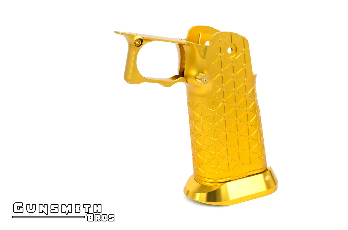 Gunsmith Bros Aluminum Grip For Hi-Capa Type 01 (Limcat) - Gold #Gb-G-01-Gd 1
