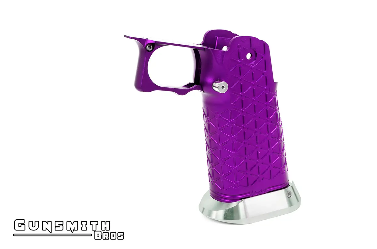 Gunsmith Bros Aluminum Grip For Hi-Capa Type 01 (Limcat) - Purple #Gb-G-01-Pu 1
