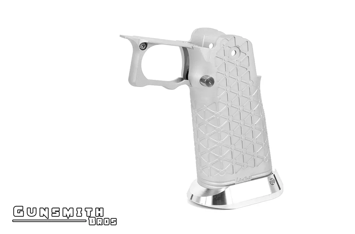 Gunsmith Bros Aluminum Grip For Hi-Capa Type 01 (Limcat) - Silver #Gb-G-01-Sl 1