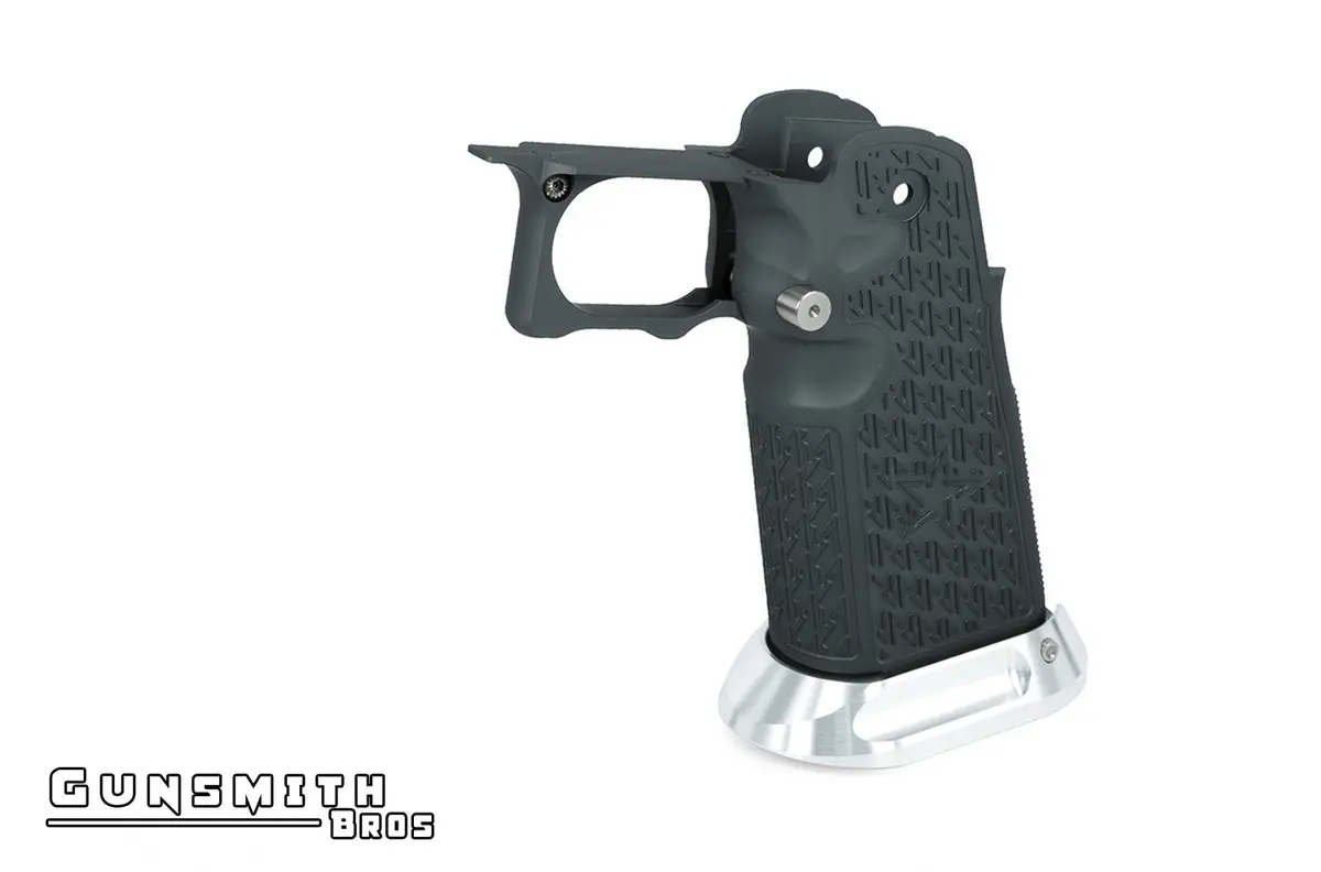 Gunsmith Bros Aluminum Grip Type 02 For Hi-Capa (Staccato) - Grey #Gb-G-02-Gy 1
