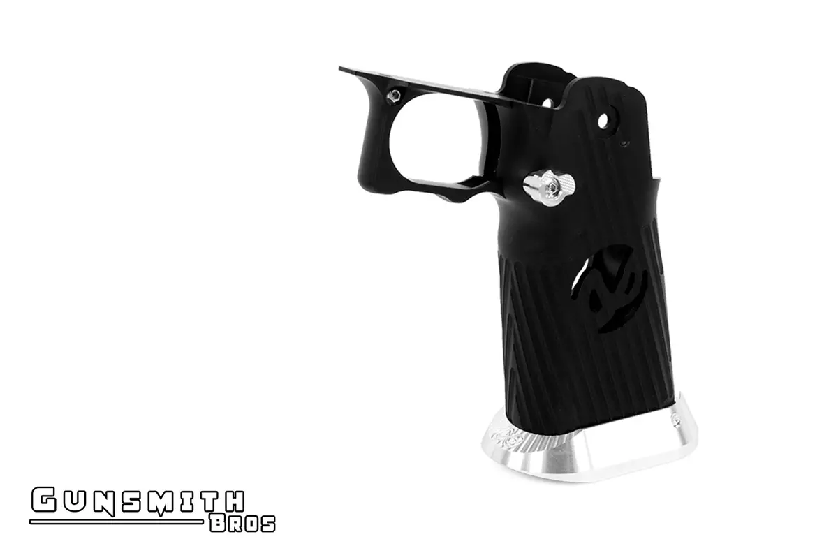 Gunsmith Bros Aluminum Grip For Hi-Capa Type 03 (Infinity) - Black #Gb-G-03-Bk 1