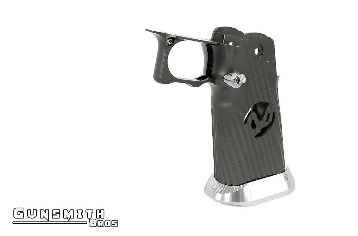 Gunsmith Bros Aluminum Grip For Hi-Capa Type 03 (Infinity) - Grey #Gb-G-03-Gy 1