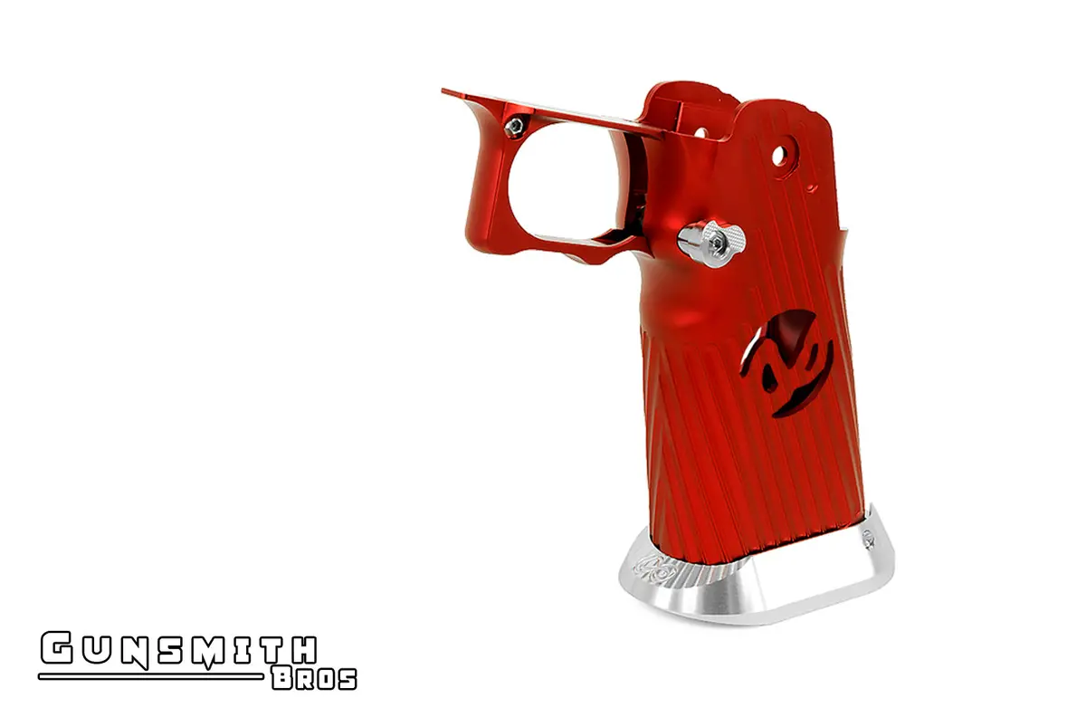 Gunsmith Bros Aluminum Grip For Hi-Capa Type 03 (Infinity) - Red #Gb-G-03-Rd 1