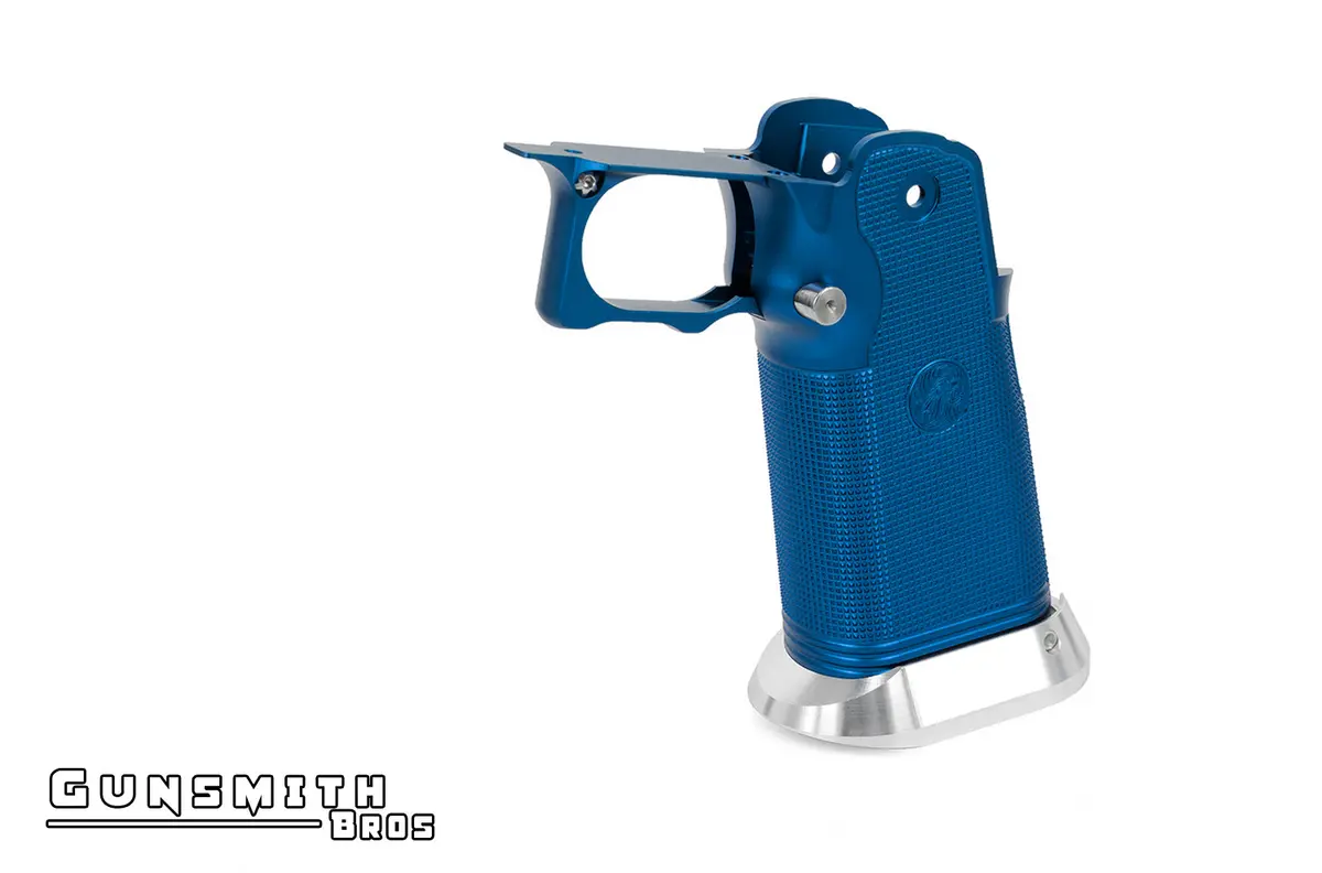Gunsmith Bros Aluminum Grip For Hi-Capa Type 04 (Limcat) - Blue #Gb-G-04-Bl 1