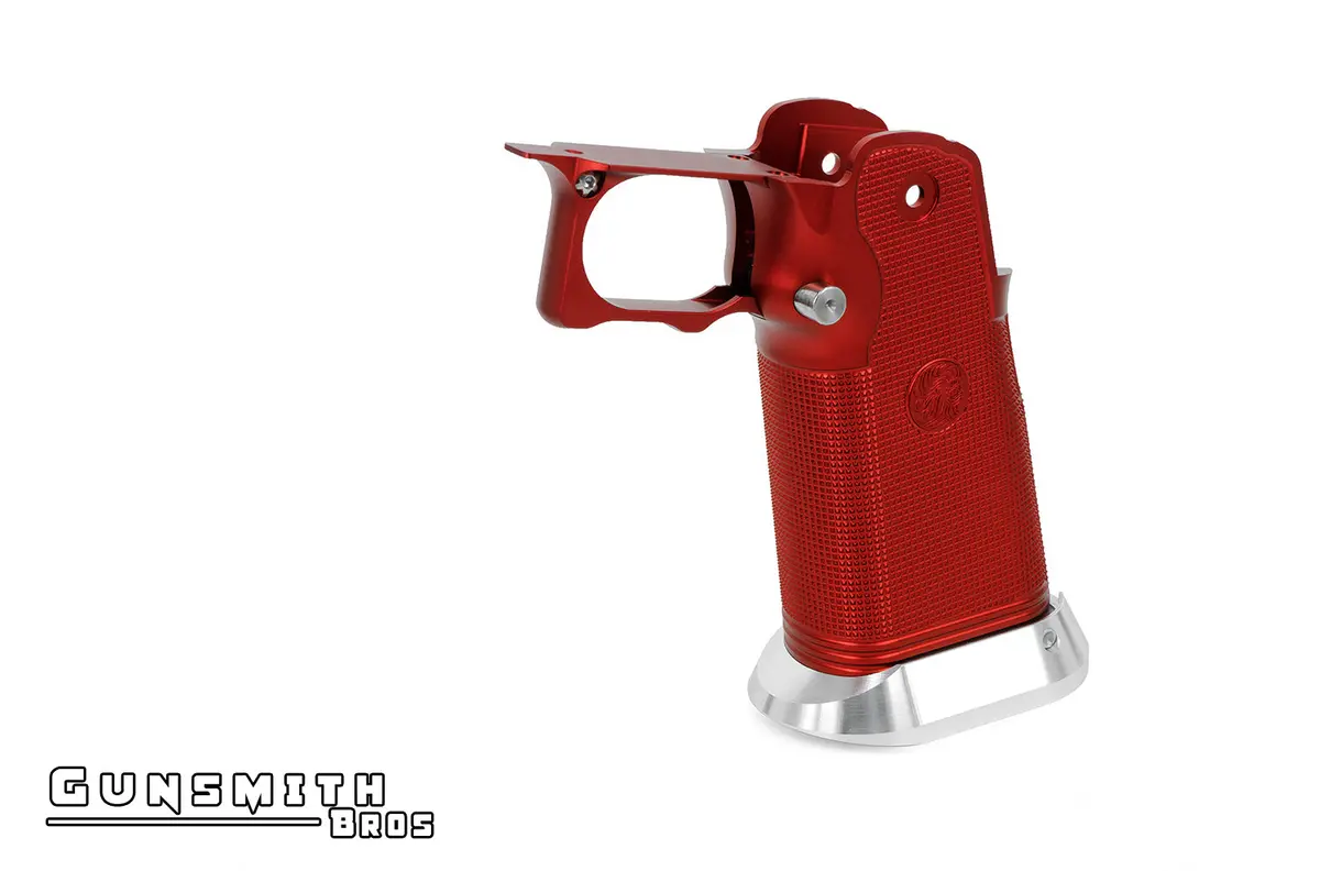 Gunsmith Bros Aluminum Grip For Hi-Capa Type 04 (Limcat) - Red #Gb-G-04-Rd 1