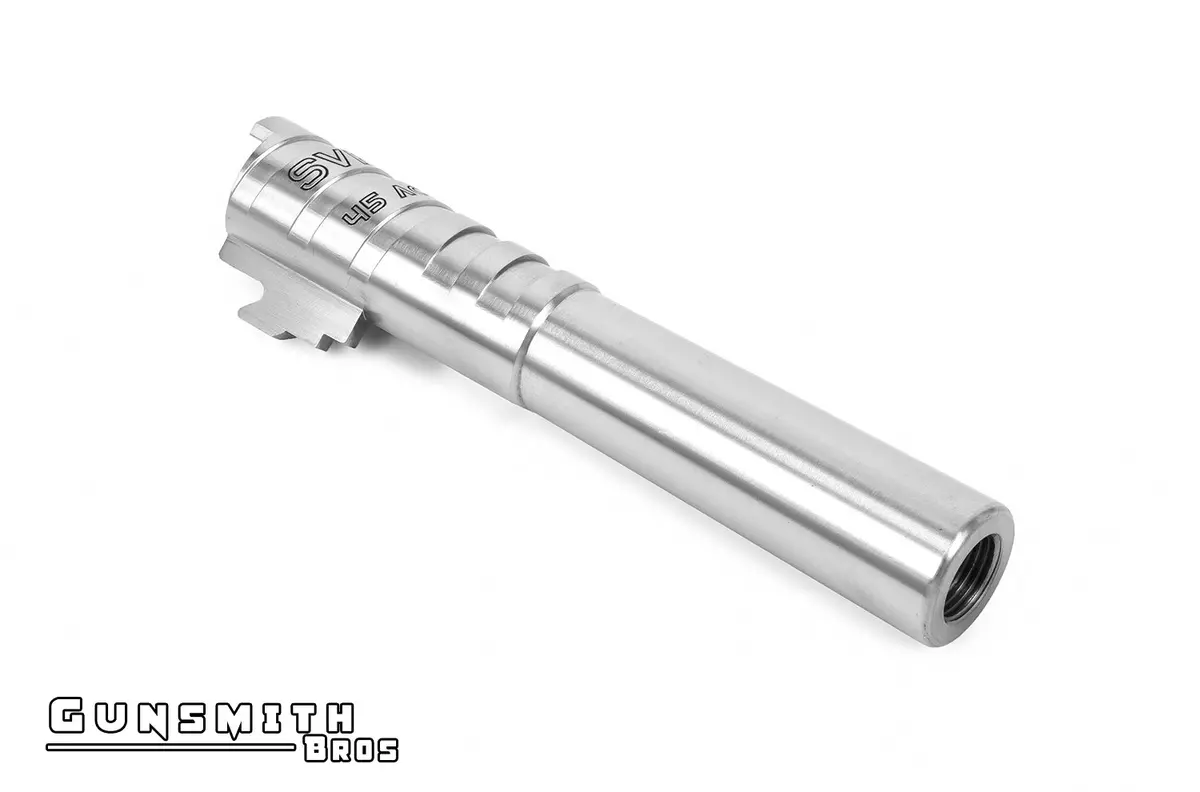 Gunsmith Bros Infinity Svp Steel 4.3 Outer Barrel For Hi-Capa 4.3 - Silver #Gb-Obsvp43-Sl 1