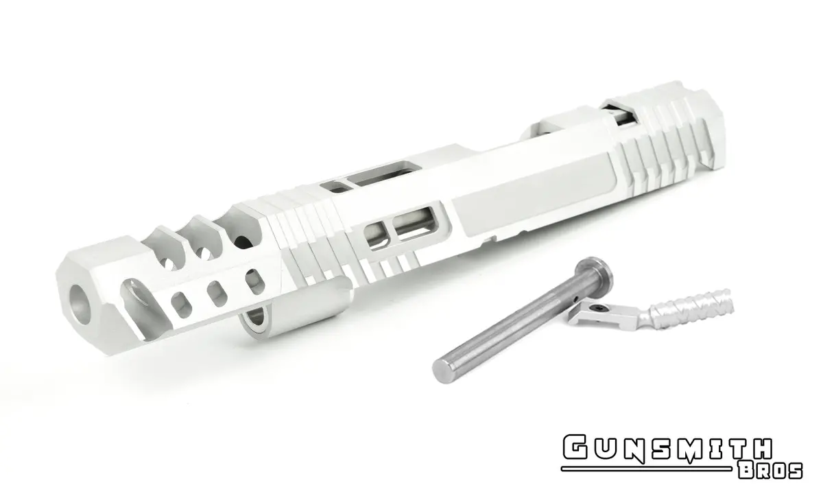 Gunsmith Bros Tt Sand V Open Slide Kit For Hi-Capa - Silver #Gb-Sk-Ttsv-Osl 1