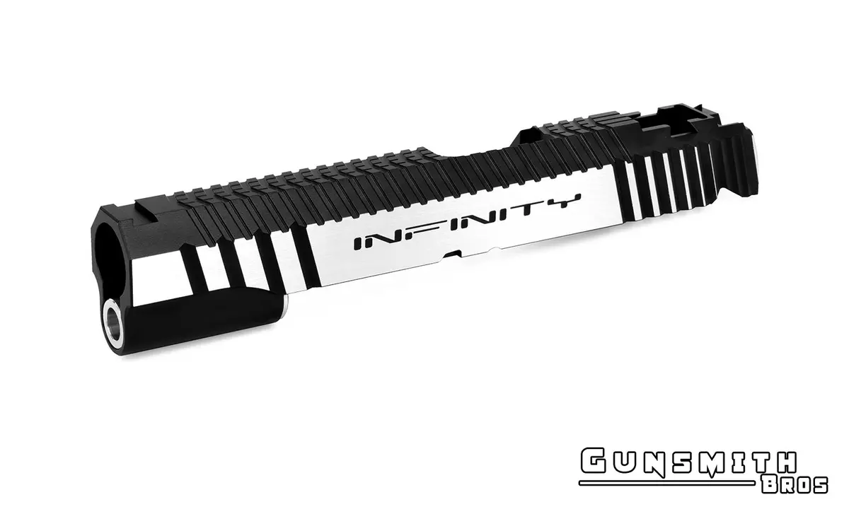 Gunsmith Bros Infinity Retro Slide For Hi-Capa #Gb-Sl-Ifret-Bktt Black 2Tone 1