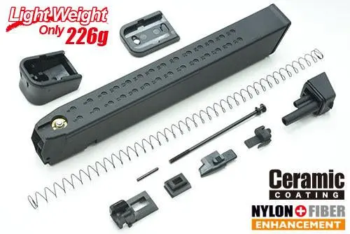 Guarder Light-Weight Magazine Kit For Marui G17/18C/19/22/26/34 (50Rds Extended/Black)) #Glk-136Bk 1