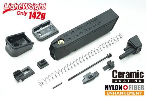 Guarder Light-Weight Magazine Kit For Marui G17/18C/19/22/26/34 (9Mm Marking/Black) #Glk-146(A)Bk 1