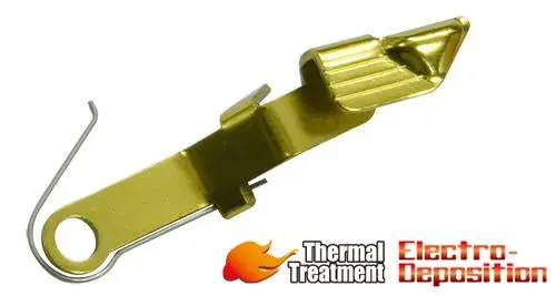 Guarder Extended Slide Stop For Marui G17 Gen4, G19 Gen3/4 - Gold #Glk-155(B)Gd 1
