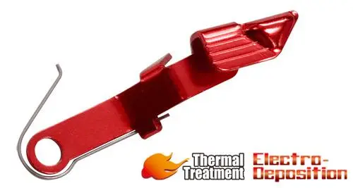 Guarder Extended Slide Stop For Marui G17 Gen4,  G19 Gen3/4 - Red #Glk-155(B)Rd 1