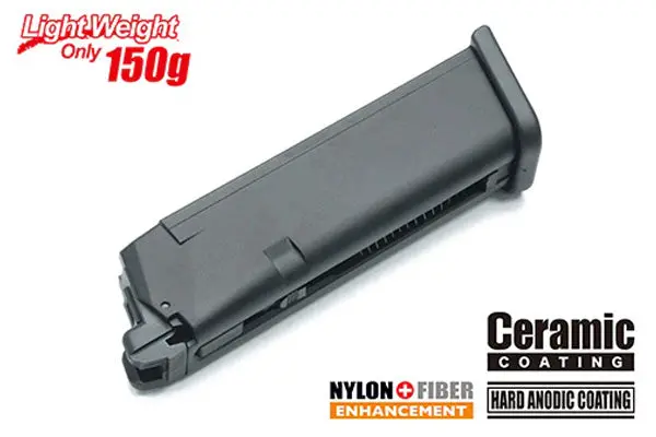 Guarder Light Weight Aluminum Magazine For Tokyo Marui G17 (9Mm/Black) #Glk-177(A)Bk 1