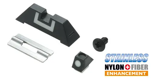 Guarder Standard Night Sight Set For Marui G-Series (Real Rear Sight) #Glk-229 1
