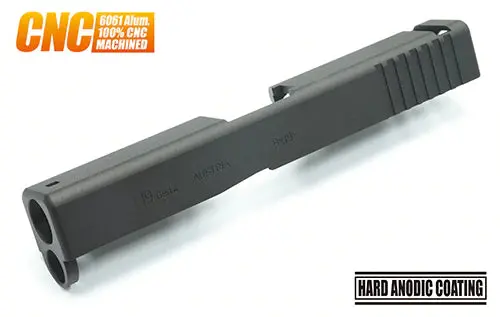 Guarder Aluminum Cnc Slide For Marui G19 Gen4 (Black) #Glk-256(Bk) 1