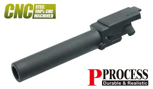 Guarder Cnc Steel Outer Barrel For Marui G19 Gen4 (Black) #Glk-259(Bk) 1