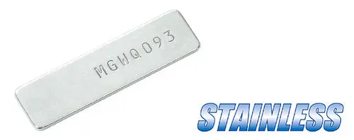 Guarder Stainless Serial Number Tag For Marui G17 Gen5 (Original Number) For Maruig17 Gen5 #Glk-500(A) 1