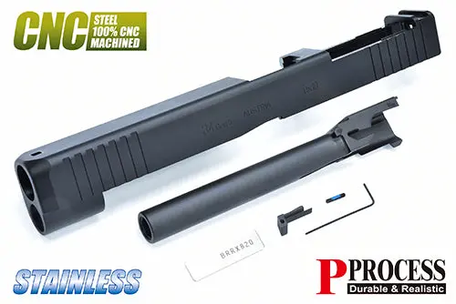 Guarder Cnc Steel Slide/Barrel Kit For Marui G17 Gen5 Mos (G34 Gen5 Mos/Black) #Glk-534(Bk) 1
