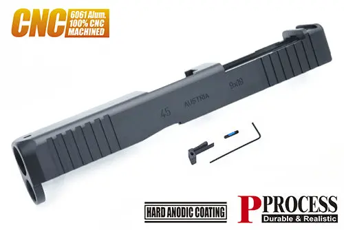 Guarder Cnc Aluminum Slide For Marui G17 Gen5 Mos (G45 Gen5 Mos/Black) #Glk-543(Bk) 1