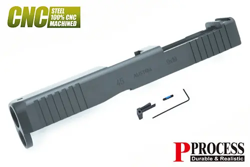 Guarder Cnc Steel Slide For Marui G17 Gen5 Mos (G45 Gen5 Mos/Black) #Glk-544(Bk) 1