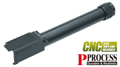 Guarder Steel Cnc Thread Outer Barrel For Marui G17 Gen5 Mos (-14Mm / Black) #Glk-550(Bk) 1