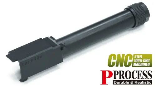 Guarder Steel Cnc Thread Outer Barrel For Marui G17 Gen5 Mos (G45/-14Mm/Black) #Glk-551(Bk) 1