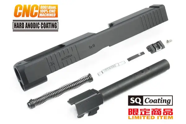 Guarder G34 6061 Aluminum Cnc Slide & Steel Barrel Kit For Marui G17 (Custom Ver. Black) #Glk-65Bk 1
